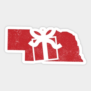 Christmas in Nebraska Sticker